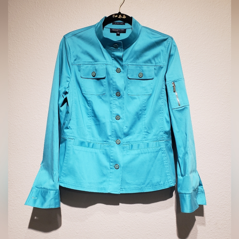 Turquoise Peplum Jacket
